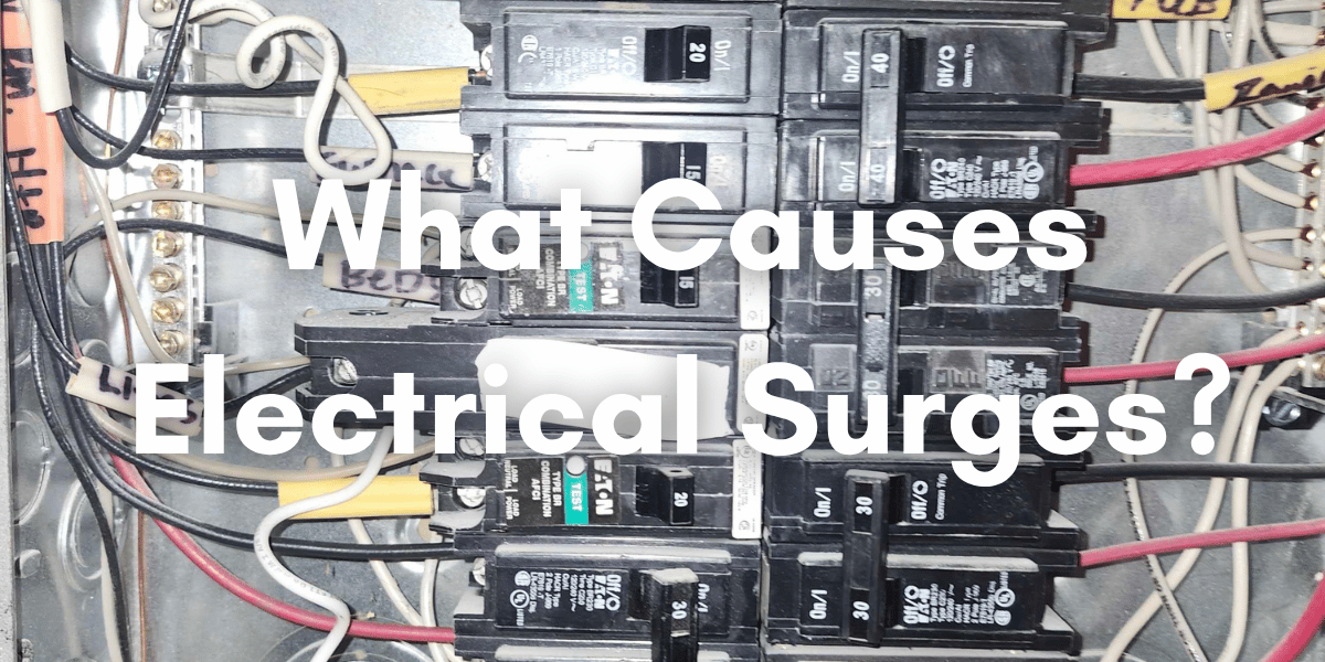 A panel damaged by an electrical surge