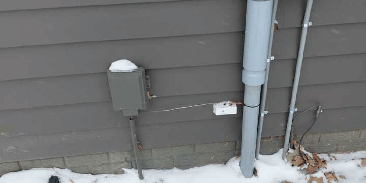 Electrical grounding outside