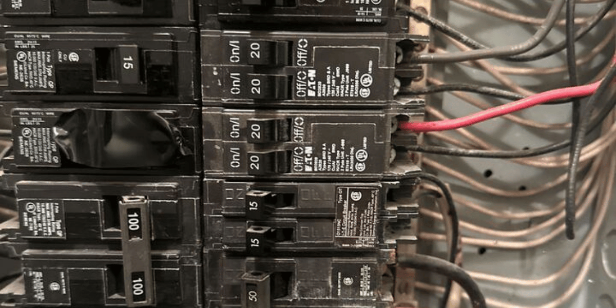 Tandem breakers in a panel